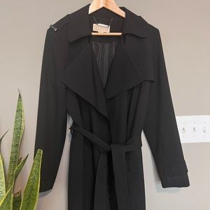 Michael Kors Classic Black Oversized Trench Coat